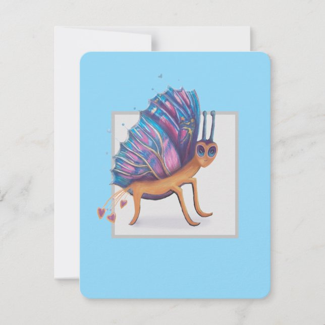 cute butterfly holiday card (Front)