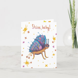 cute butterfly holiday card
