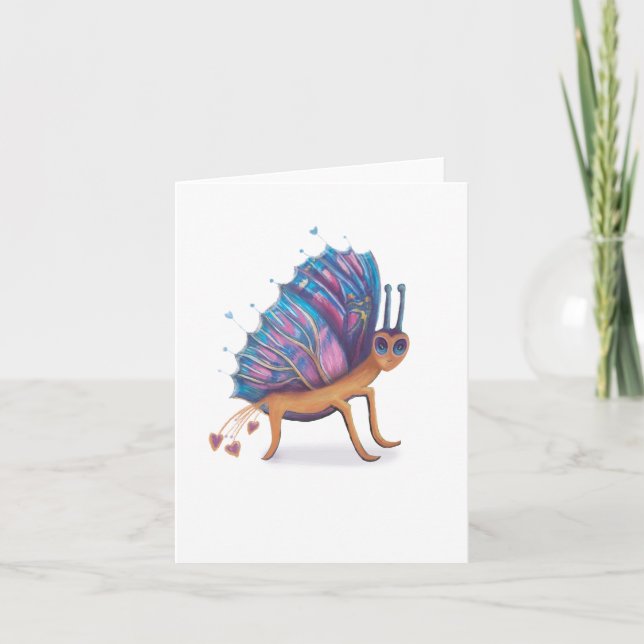 cute butterfly holiday card (Front)