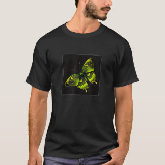 Cute Butterfly Illustration Lime Green Gorgeous Wo T-Shirt