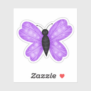 Cute Butterfly in Purple and Black
