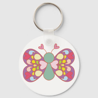 Cute butterfly key ring