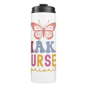 Cute Butterfly Mental Health Inspirational Design Thermal Tumbler