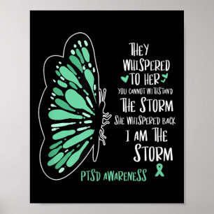 Cute Butterfly Ptsd Depression Prevention Us Army Poster