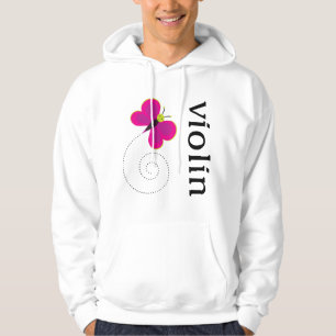 Cute Butterfly Violin Hoodie
