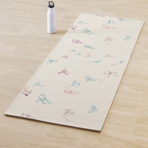 Cute butterfly  yoga mat
