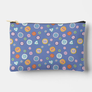 Cute buttons pattern Beach Towel Accessory Pouch