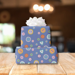 Cute Buttons Wrapping Paper