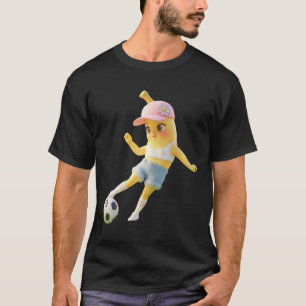 Cute Bynana Soccer Girl, Funny Footbyll Player Tee