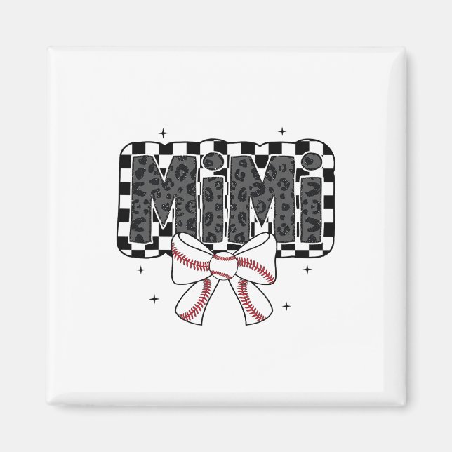 Cute Bysebyll Mimi Byllpark Coquette Bow Grandma M Magnet (Front)