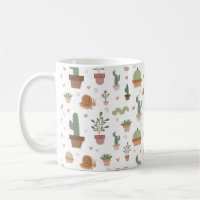 Cute cactus and succulents pattern
