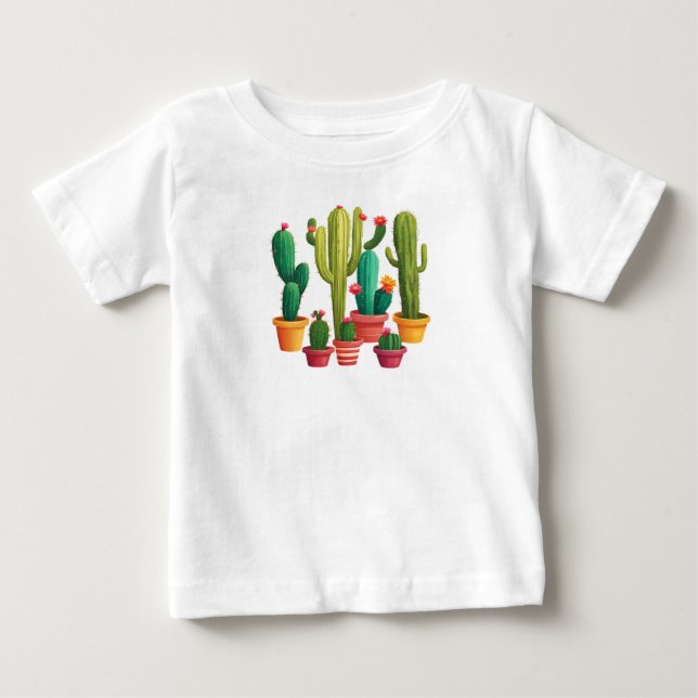 Cute Cactus Baby T-Shirt (Front)