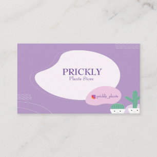 Cute Cactus Business Card