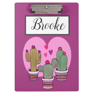 cute Cactus Clipboard