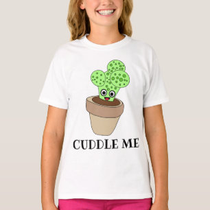 Cute Cactus Cuddle Child Nature Plant T-Shirt
