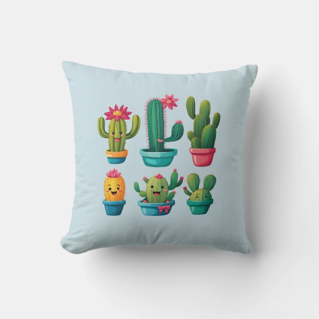 Cute Cactus Cushion (Front)