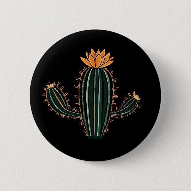 Cute Cactus Design - Standard Button (Front)