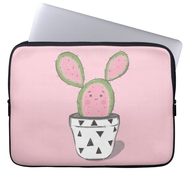 Cute Cactus Electronics Bag (Front)
