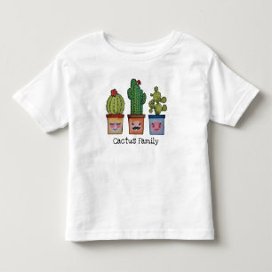 Cute Cactus Family In Watercolor Toddler T-Shirt