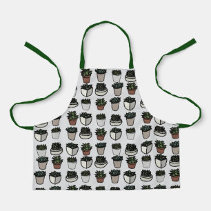 Cute cactus gardening kids apron