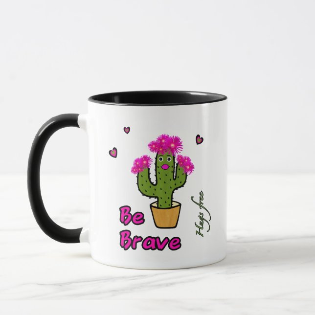 Cute cactus girl mug (Left)