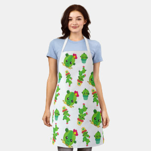 Cute Cactus, Green Cactus, Cactus Pattern Apron