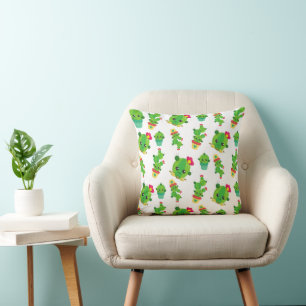Cute Cactus, Green Cactus, Cactus Pattern Cushion