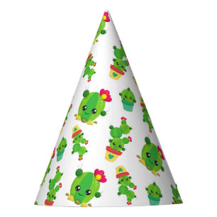 Cute Cactus, Green Cactus, Cactus Pattern Party Hat