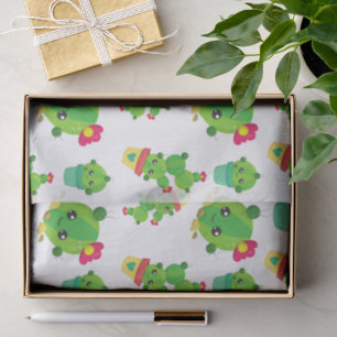 Cute Cactus, Green Cactus, Cactus Pattern Tissue Paper