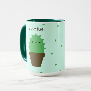 Cute Cactus kawaii plant mug