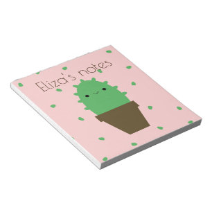 Cute cactus kawaii plant notepad