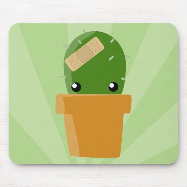Cute Cactus Mouse Mat (Front)