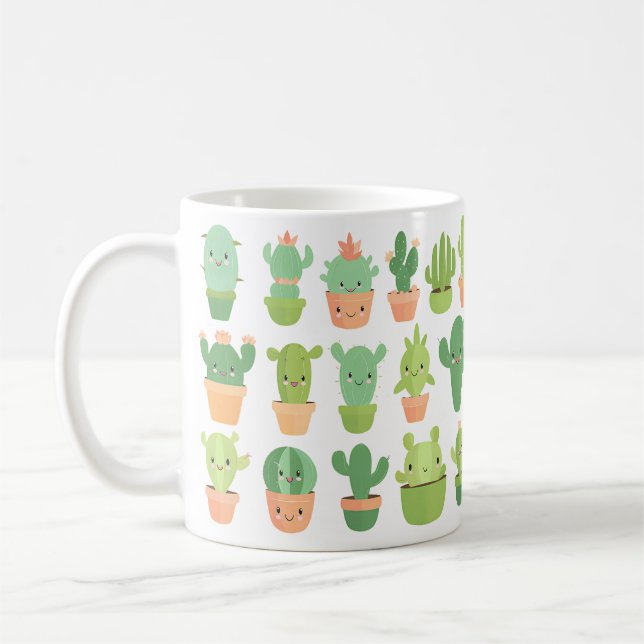 Cute Cactus Mug (Left)