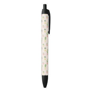 Cute Cactus Pattern Black Ink Pen
