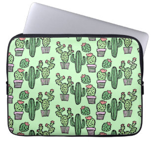 Cute Cactus Pattern Laptop Sleeve