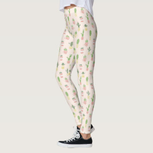 Cute Cactus Pattern Leggings