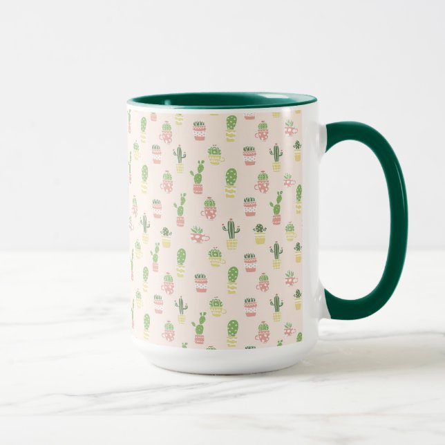 Cute Cactus Pattern Mug (Right)