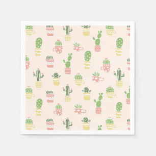 Cute Cactus Pattern Napkin