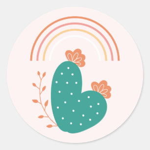 Cute Cactus & Rainbow Stickers