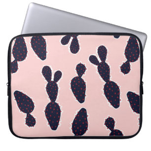 Cute cactus seamless pattern sweet mood and tone, laptop sleeve