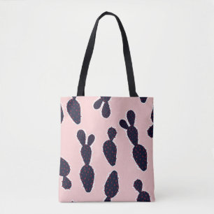 Cute cactus seamless pattern sweet mood and tone,  tote bag