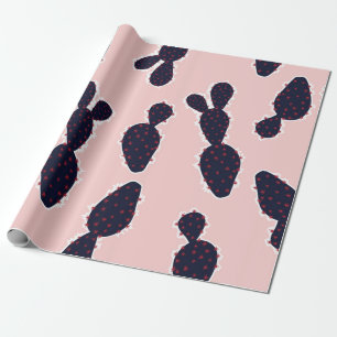 Cute cactus seamless pattern sweet mood and tone, wrapping paper