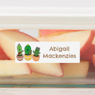 Cute cactus trio singing cartoon personalized 