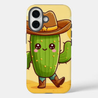 Cute Cactus with a Cowboy Hat 