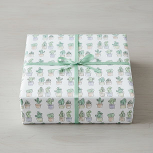 Cute Cactus Wrapping Paper