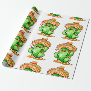 cute Cactus Wrapping Paper