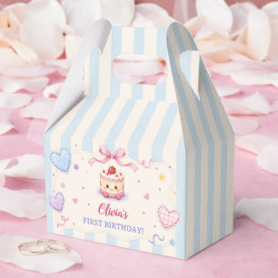 Cute Cake 1st Bithday Party Favour Box