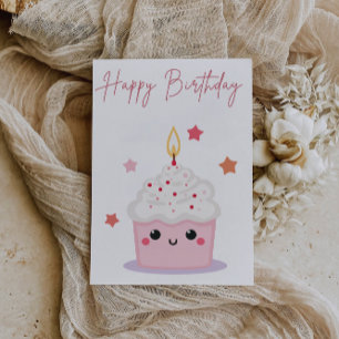 Cute cake birthday card