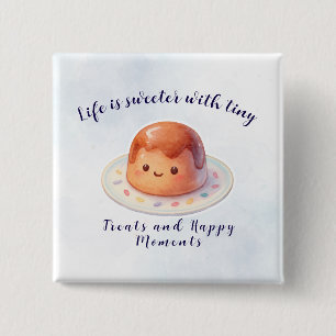 Cute Cake Dessert Button