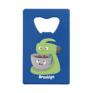 Cute cake mixer kitchen appliance cartoon